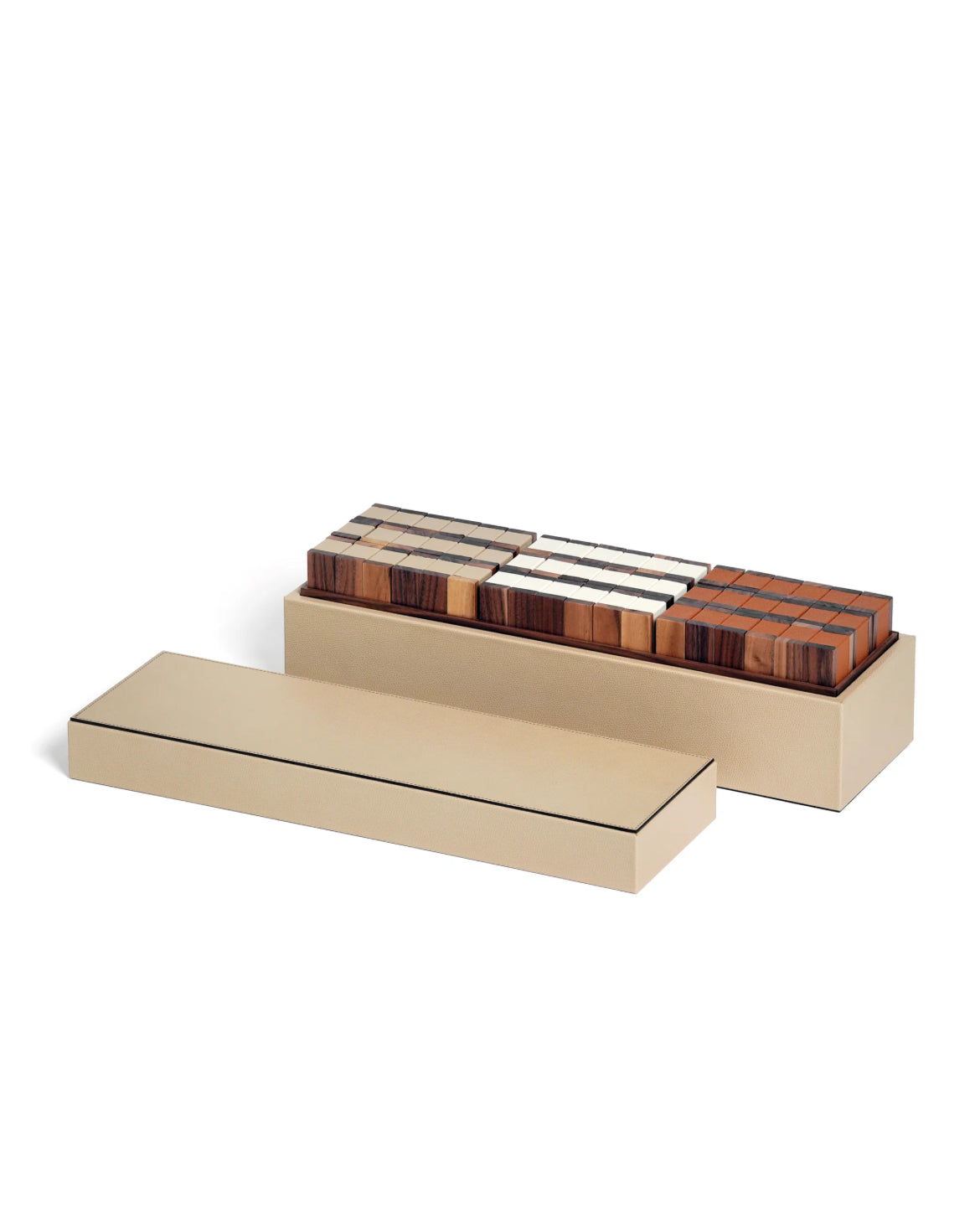 Pinetti Pisa Tower – skræddersyet luksus ‘Jenga’-sæt i italiensk læder og valnøddetræ