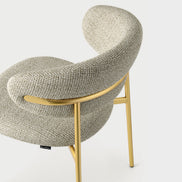Calligaris OLEANDRO Spisebordsstol – polstret stol med metalstel, designet af Archirivolto, ideel til moderne hjem og erhverv