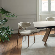 Calligaris OLEANDRO Spisebordsstol – polstret stol med metalstel, designet af Archirivolto, ideel til moderne hjem og erhverv