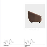 Calligaris JILL modulsofa i stoff/blødt sæde, designet af Bernhardt & Vella, ideel til moderne stuer