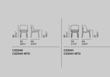 Calligaris ABREY Spisebordsstol – polstret stol med buet ryg, massiv træramme, designet af Buratti