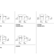 Calligaris Adél Spisebordsstol – polstret stol med asketræramme og elegant silhuet, designet af Buratti