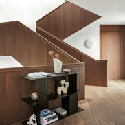 Calligaris CARV Reol – modulopbygget reol i sort pulverlakeret stål med buede stolper