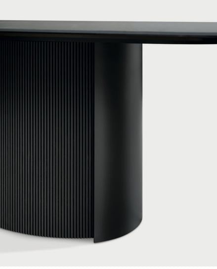 Calligaris YOROI Udtrækkeligt Spisebord – rektangulært bord i keramisk top og massiv base med træindsats