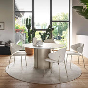 Calligaris YOROI Udtrækkeligt Spisebord – rektangulært bord i keramisk top og massiv base med træindsats