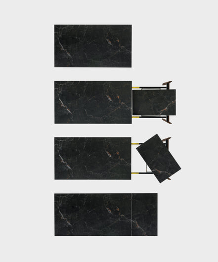 Calligaris ALPHA - udtrækkeligt spisebord i massiv træ og keramiktop, kompromisløst italiensk design