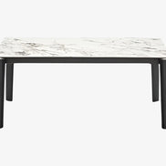 Calligaris DOGMA Udtrækkeligt Spisebord – elegant rektangulær form med solid træfod, designet af Archirivolto