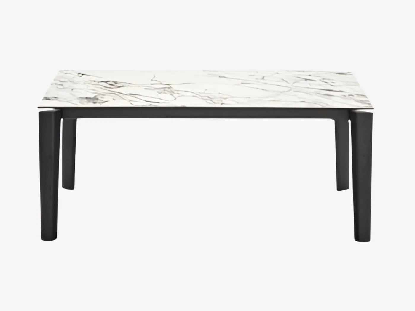 Calligaris DOGMA Udtrækkeligt Spisebord – elegant rektangulær form med solid træfod, designet af Archirivolto