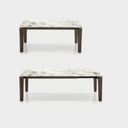 Calligaris DOGMA Udtrækkeligt Spisebord – elegant rektangulær form med solid træfod, designet af Archirivolto