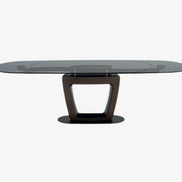 Calligaris ORBITAL – udtrækkeligt spisebord med oval form og central fod, designet af Pininfarina  ￼