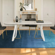 Calligaris SUNSHINE Bord – rektangulært spisebord med metal fod i U- og L-form, udtrækkeligt