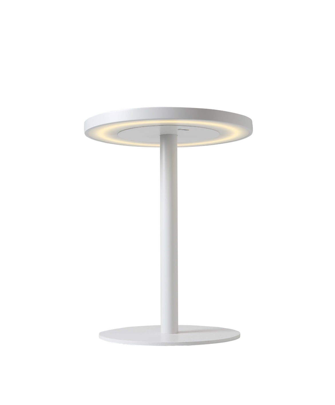 Edvige – bærbar trådløs lampe i lakeret aluminium, ø 24 × H 30,3 cm, designet af Enzo Calabrese, Made in Italy