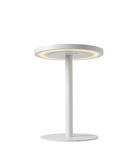 Edvige – bærbar trådløs lampe i lakeret aluminium, ø 24 × H 30,3 cm, designet af Enzo Calabrese, Made in Italy