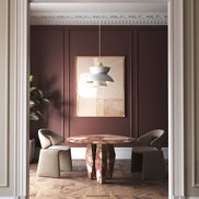 Rundt spisebord 110Ø - Massivt marmor  - ilab design