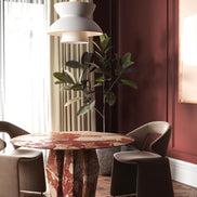 Rundt spisebord 110Ø - Massivt marmor  - ilab design