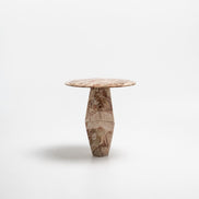 Sofabord Ø50 cm, massivt marmor - Ilab design