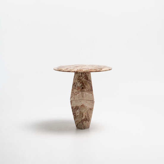 Sofabord Ø50 cm, massivt marmor - Ilab design