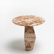 Sofabord Ø50 cm, massivt marmor - Ilab design