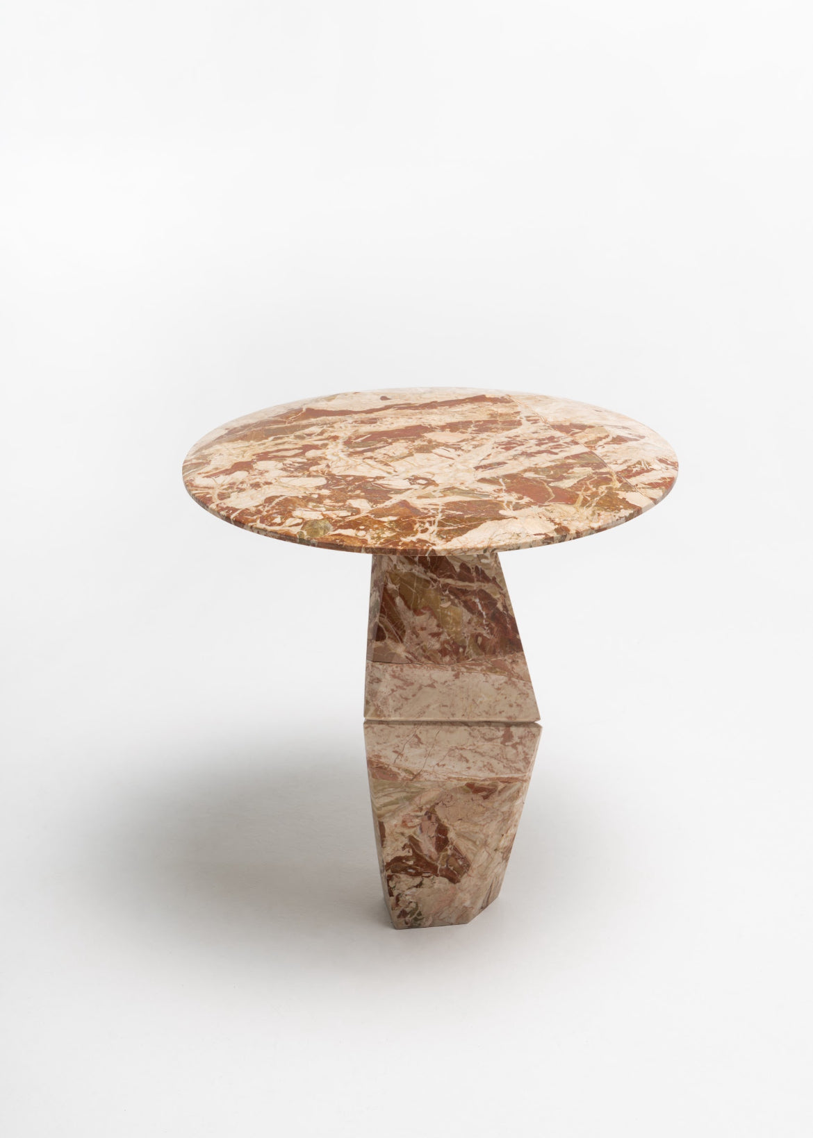 Sofabord Ø50 cm, massivt marmor - Ilab design