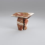 Sofabord Ø65 cm, massivt marmor - Ilab design