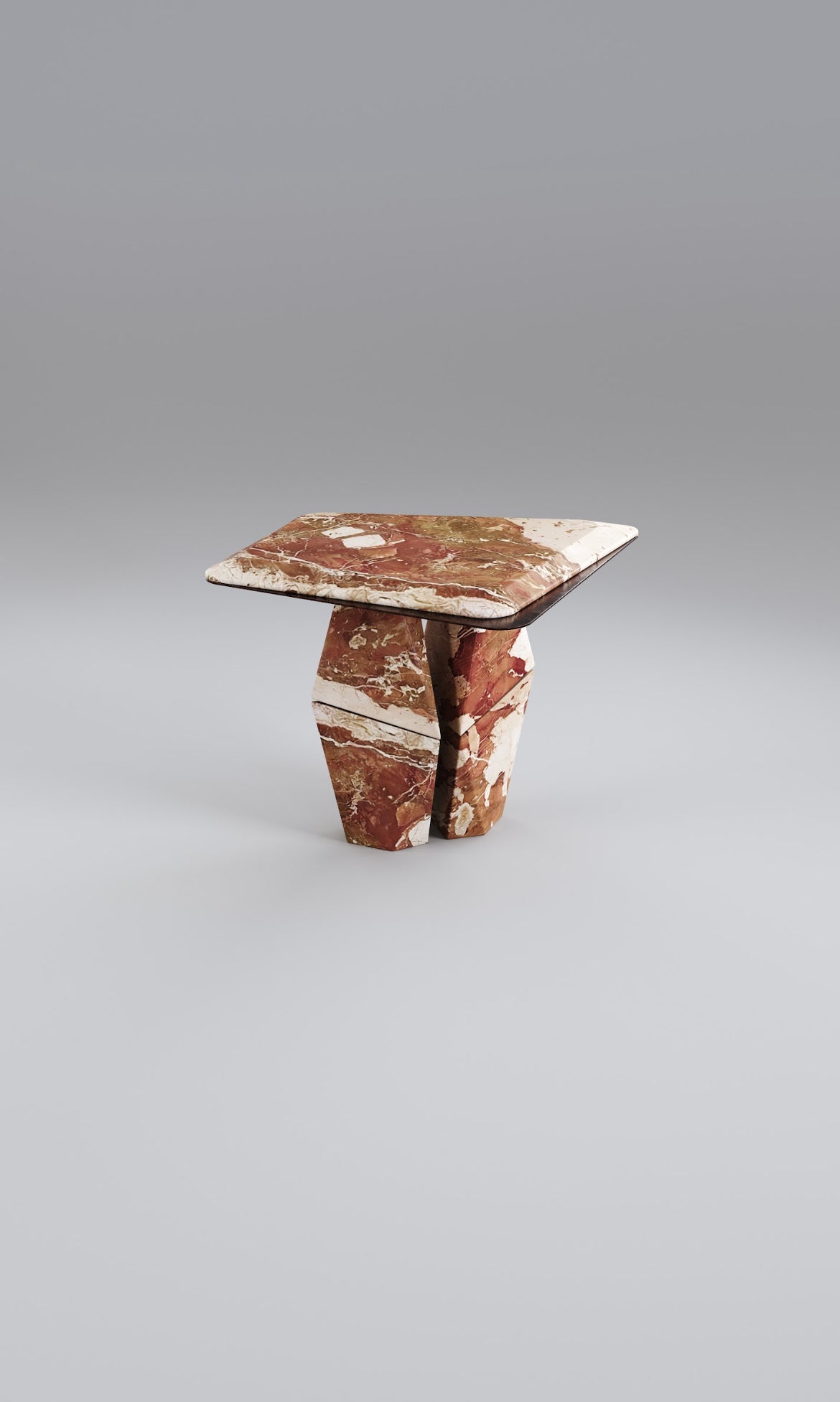 Sofabord Ø65 cm, massivt marmor - Ilab design