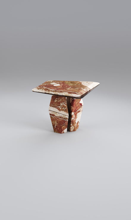 Sofabord Ø65 cm, massivt marmor - Ilab design