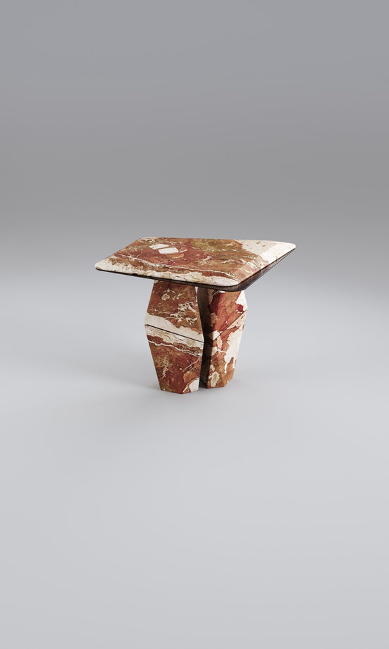 Sofabord Ø65 cm, massivt marmor - Ilab design