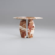 Sofabord Ø65 cm, massivt marmor - Ilab design