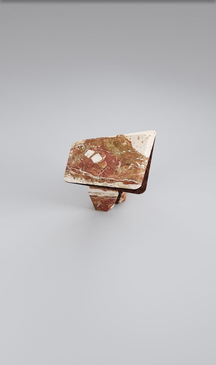 Sofabord Ø65 cm, massivt marmor - Ilab design