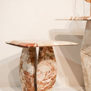 Sofabord Ø65 cm, massivt marmor - Ilab design