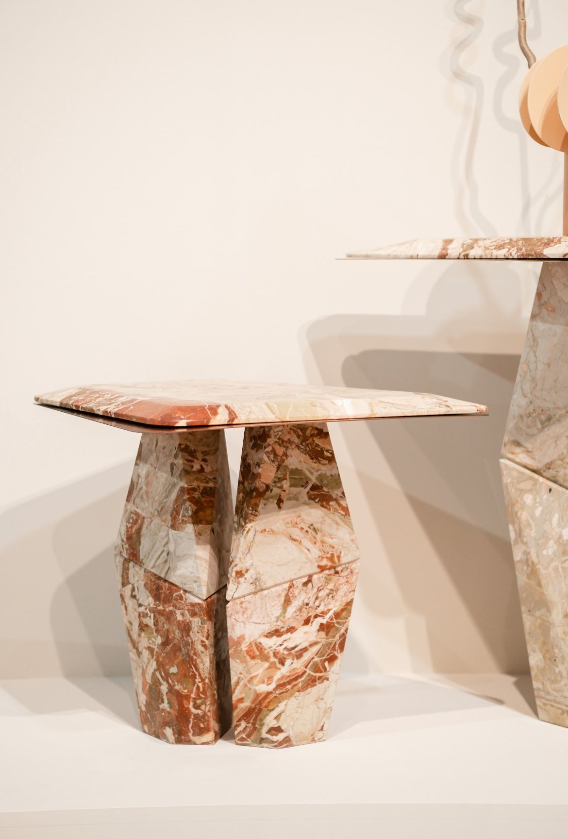 Sofabord Ø65 cm, massivt marmor - Ilab design