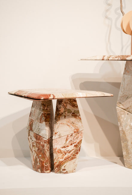 Sofabord Ø65 cm, massivt marmor - Ilab design