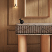 Marmor konsolbord, kobber ben - Ilab Design
