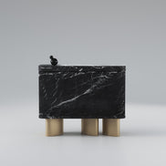 Skænk/konsolbord, massivt marmor