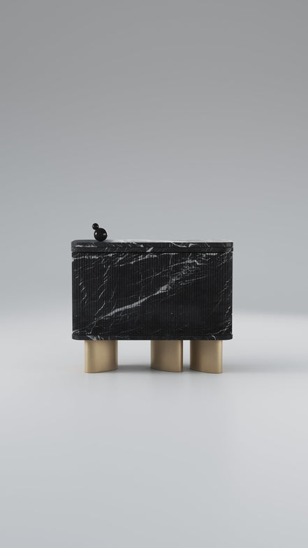 Skænk/konsolbord, massivt marmor