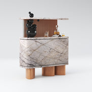 Barskænk i marmor - eksklusivt design - Ilab Design