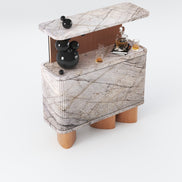 Barskænk i marmor - eksklusivt design - Ilab Design