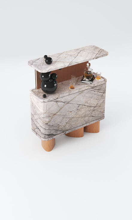 Barskænk i marmor - eksklusivt design - Ilab Design
