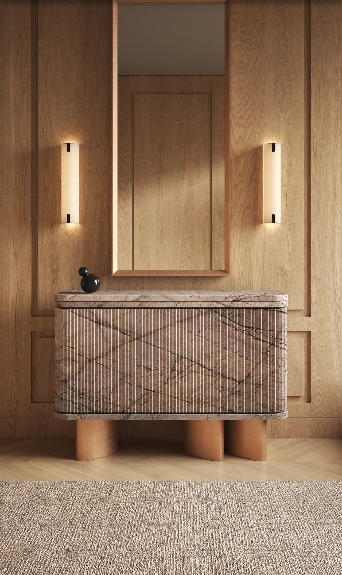 Barskænk i marmor - eksklusivt design - Ilab Design