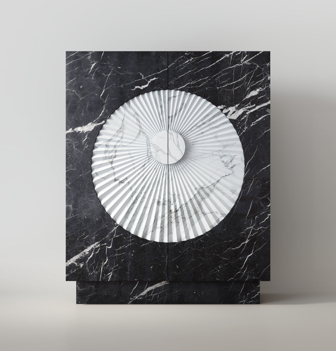 Barskab i marmor & træ - Ilab Design