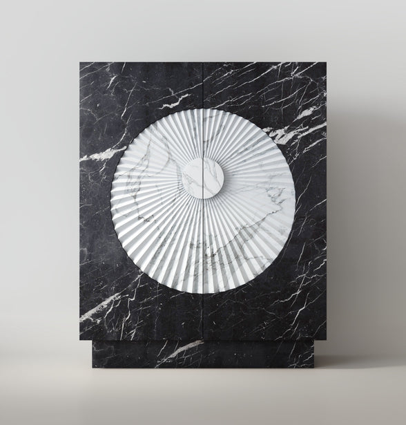 Barskab i marmor & træ - Ilab Design