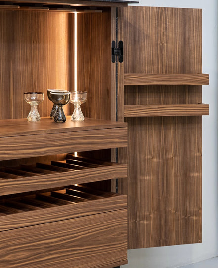 Barskab i marmor & træ - Ilab Design