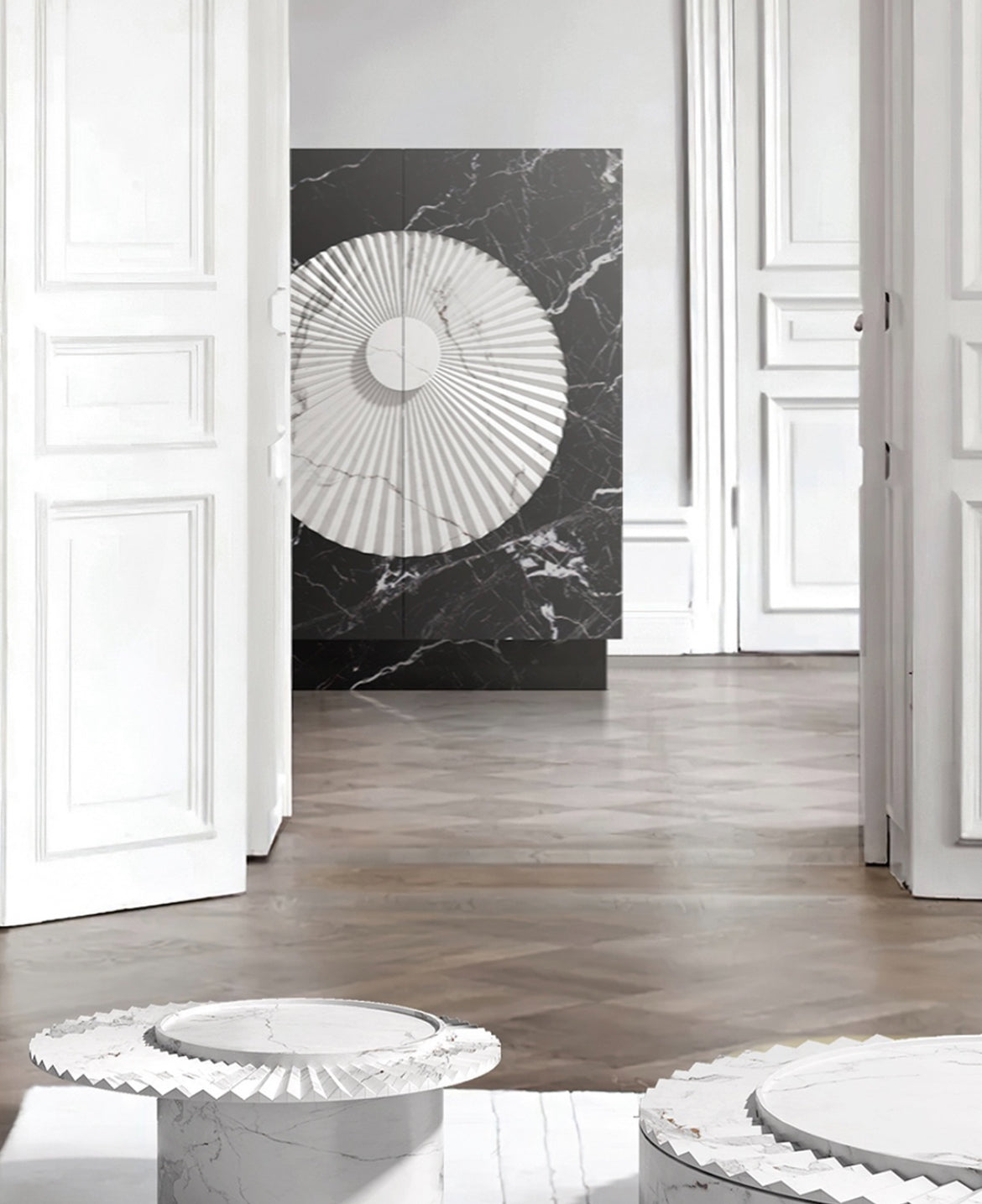 Barskab i marmor & træ - Ilab Design