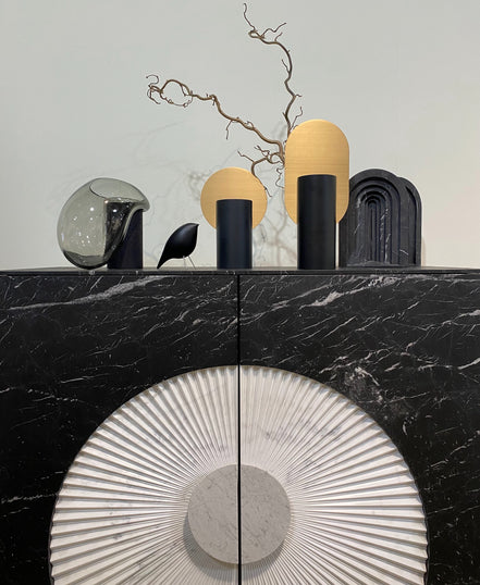 Barskab i marmor & træ - Ilab Design