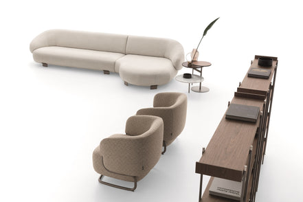 Ditre Italia Pacific  – eksklusiv modulsofa med organiske, skulpturelle former