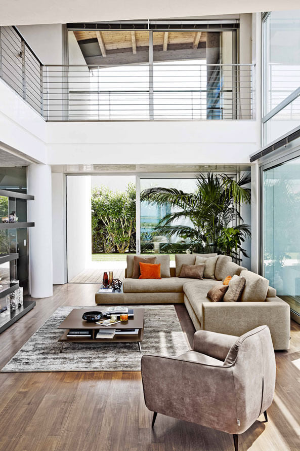 Ditre Italia Bijoux modulsofa – høj komfort, indbygget bord.