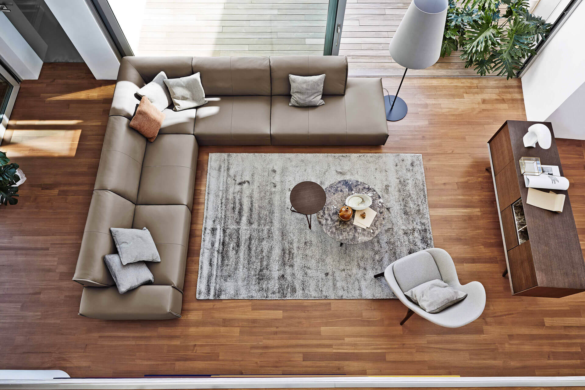 Ditre Italia - Monolith modulsofa i stof eller læder