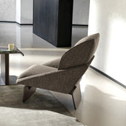 Ditre Italia Loto lænestol – moderne designlænestol med træbase