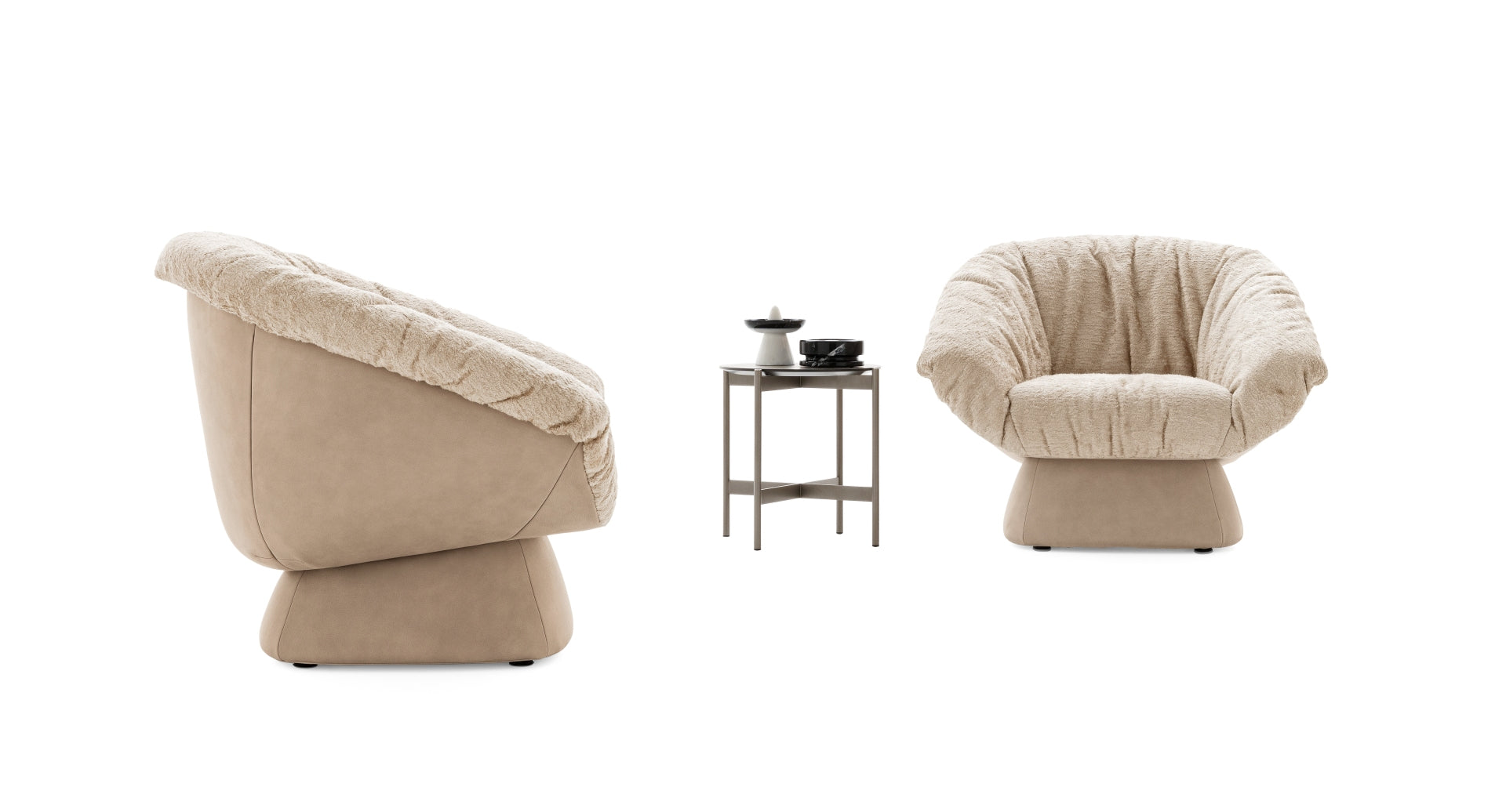 Ditre Italia - Hall lænestol, elegant puffet designerstol