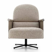 Ditre Italia- Beyl drejelænestol i læder og klassisk design